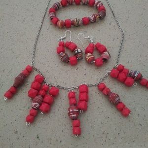 2 piece necklace set are $10/3 piece set are $15